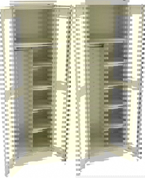 6 Shelf Combination Storage Cabinet